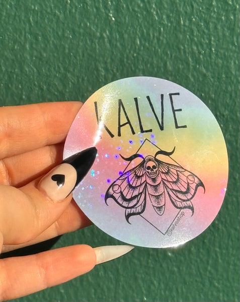 Kalve  logo sticker, pastel